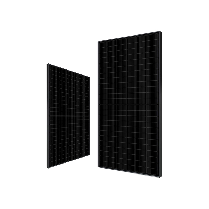 Bảng điều khiển năng lượng mặt trời 395W-420W 72 tế bào Mô-đun hiệu quả cao nửa pin 9BB màu đen