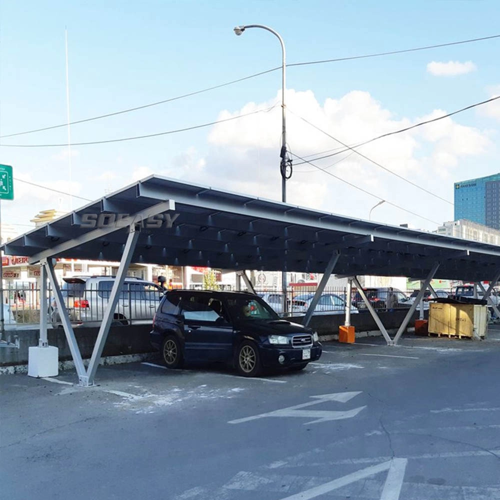 Carport lắp đặt bằng năng lượng mặt trời bằng nhôm không chống thấm nước