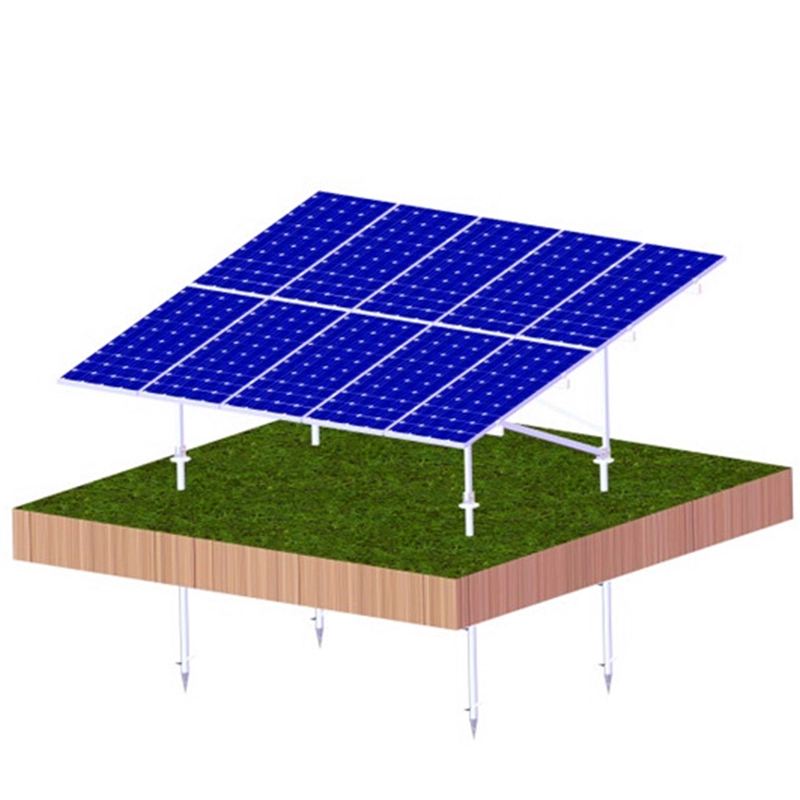 N khung nhôm lắp đặt cấu trúc mặt đất năng lượng mặt trời