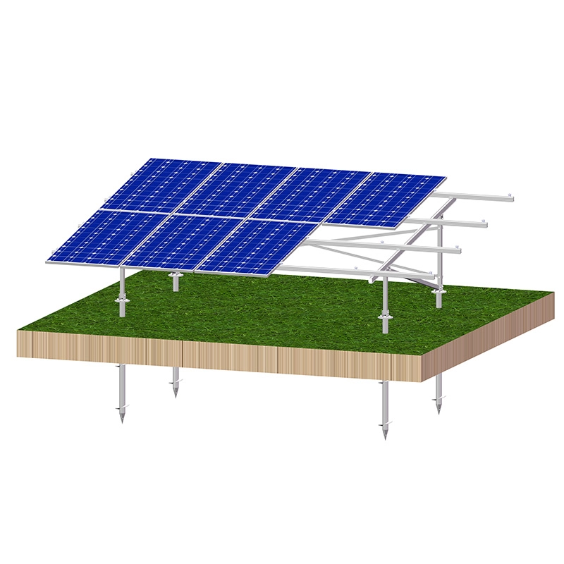 Cấu trúc năng lượng mặt trời mặt đất 100kw thương mại bằng nhôm
