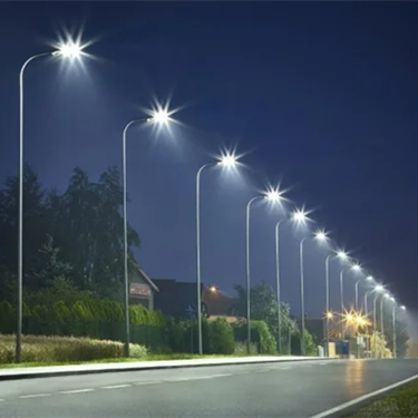 đèn đường LED khu phố ngoài trời