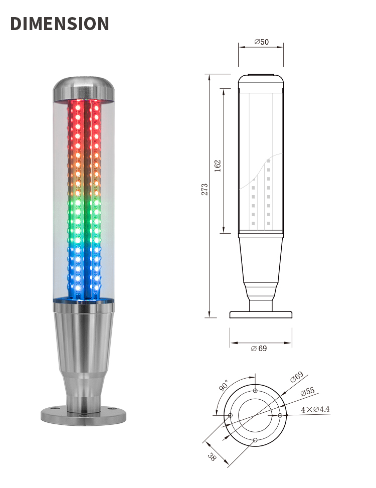 cnc signal warming light 