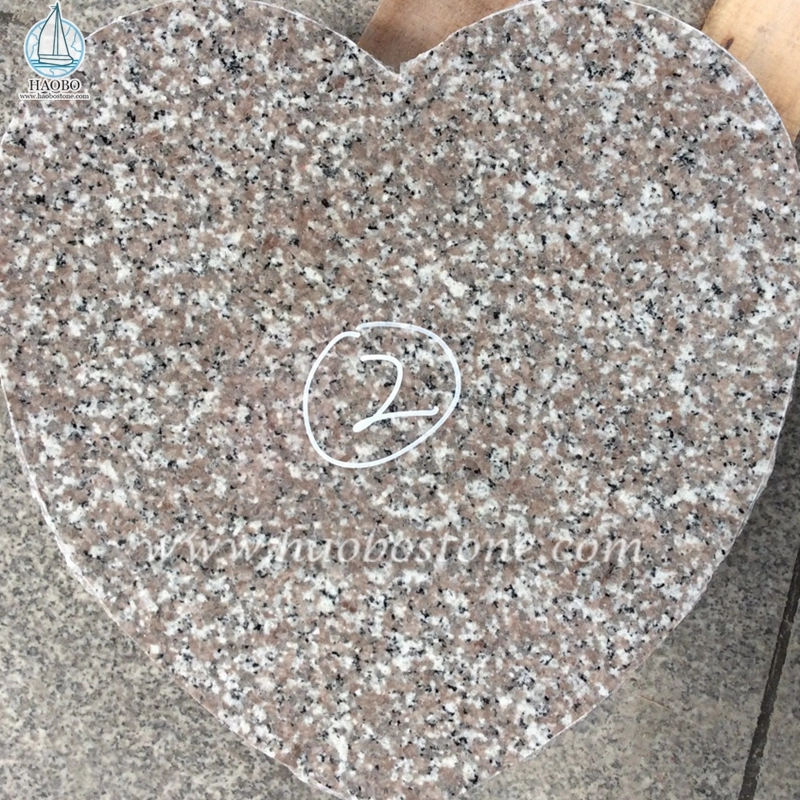 Đá hoa cương Trung Quốc G635 Trái tim bằng đá hoa cương chạm khắc bia mộ tang lễ