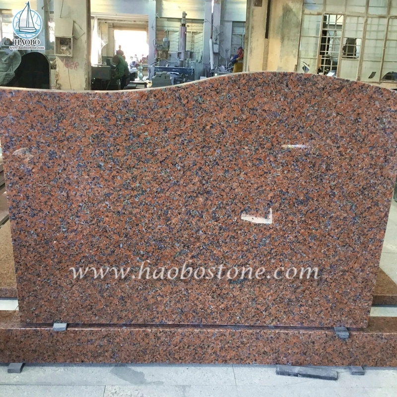 Đá tự nhiên G562 Maple Red Granite Thiết kế đơn giản Bia mộ