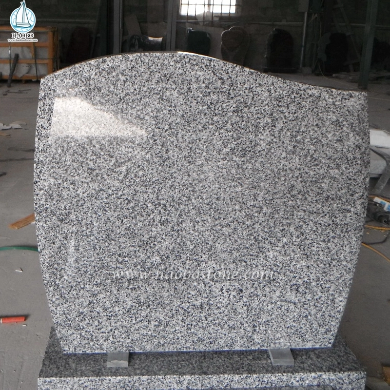G655 Granite xám Thiết kế đơn giản được đánh bóng Bia mộ tang lễ