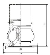 Flanged Foot Valve