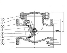 Swing check valve