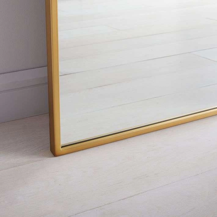 Gương sàn hình vòm bằng kim loại vàng