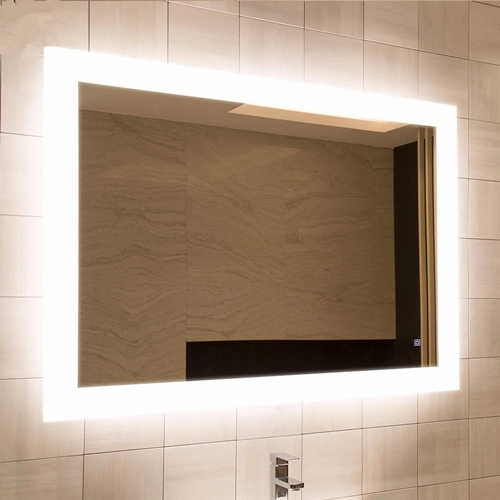 Gương chiếu sáng LED trong phòng tắm treo tường với bộ làm mờ