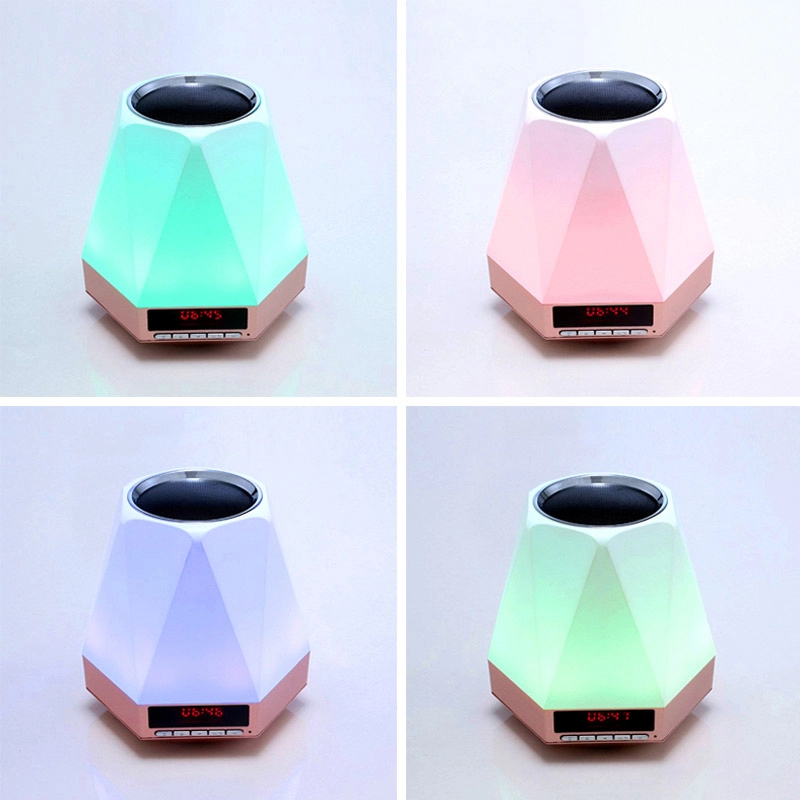 Loa kim cương sáng tạo nhiều màu Bluetooth Night Light