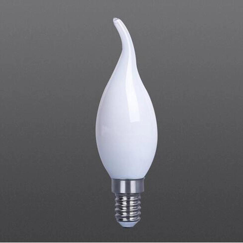 Bóng đèn LED dây tóc trong suốt / trắng / mờ C35T màu trắng