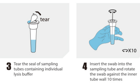 5 xét nghiệm/Xét nghiệm kháng nguyên ngoáy mũi (Keo vàng)