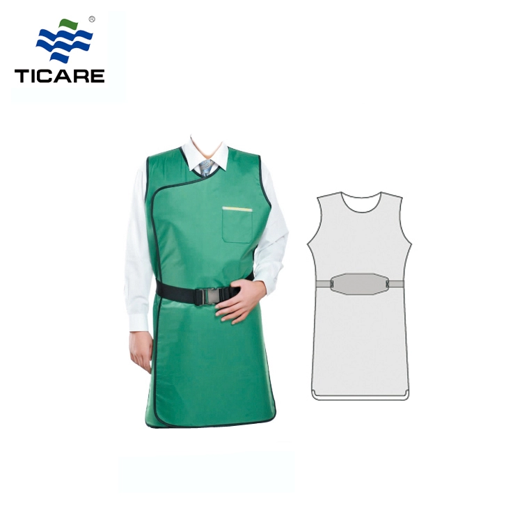 Trọng lượng nhẹ Bảo vệ bức xạ tia X y tế X Ray Tạp dề áo vest chì chì Tạp dề bảo vệ