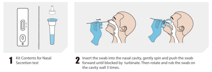 5 xét nghiệm/Xét nghiệm kháng nguyên ngoáy mũi (Keo vàng)