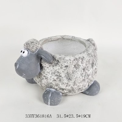 sheep plant pot