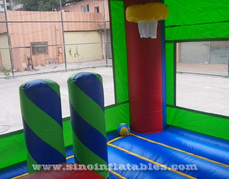 Bảng mô-đun 5in1 nhà tung tăng trẻ em có thể bơm hơi với cầu trượt nước của Sino Inflatable