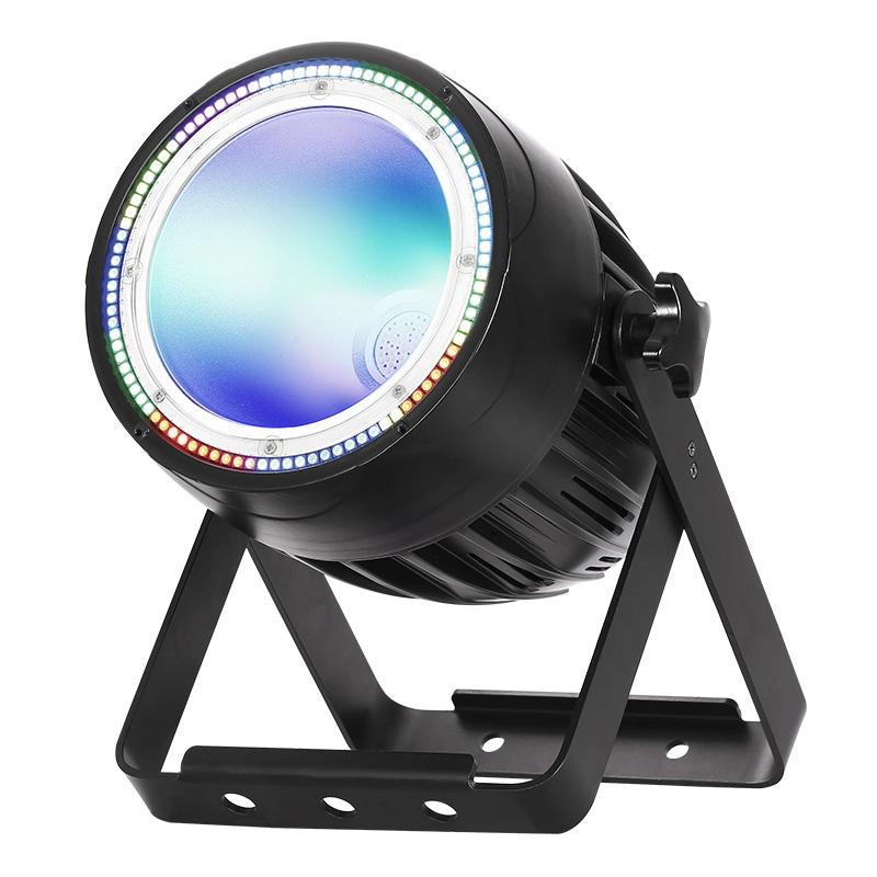 Đèn chiếu sáng công suất 200W COB LED RGBWA với vòng LED RGB