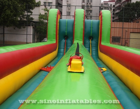 Trẻ em dài 10m N người lớn chạy bungee tương tác bơm hơi cho các hoạt động trò chơi tương tác trong nhà hoặc ngoài trời