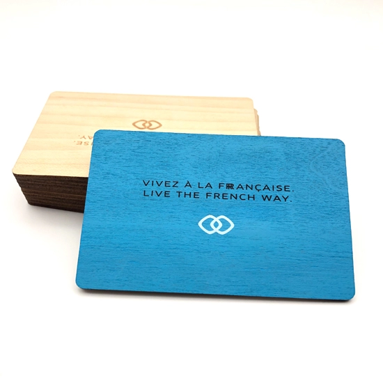 Thẻ RFID gỗ 13,56 MHz thẻ chìa khóa khách sạn bằng gỗ không tiếp xúc