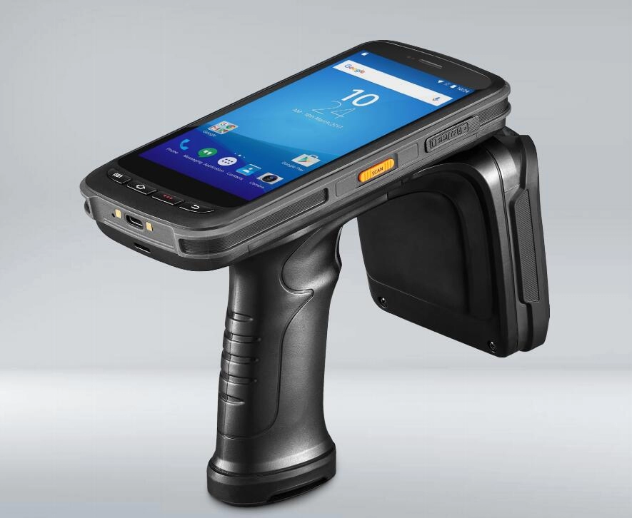 Thiết bị đầu cuối thu thập dữ liệu WIFI Bluetooth Android Đầu đọc RFID UHF tầm xa cầm tay