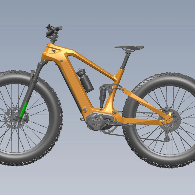 Khung xe đạp điện hoàn toàn mới LightCarbon treo phù hợp với động cơ Bafang M620