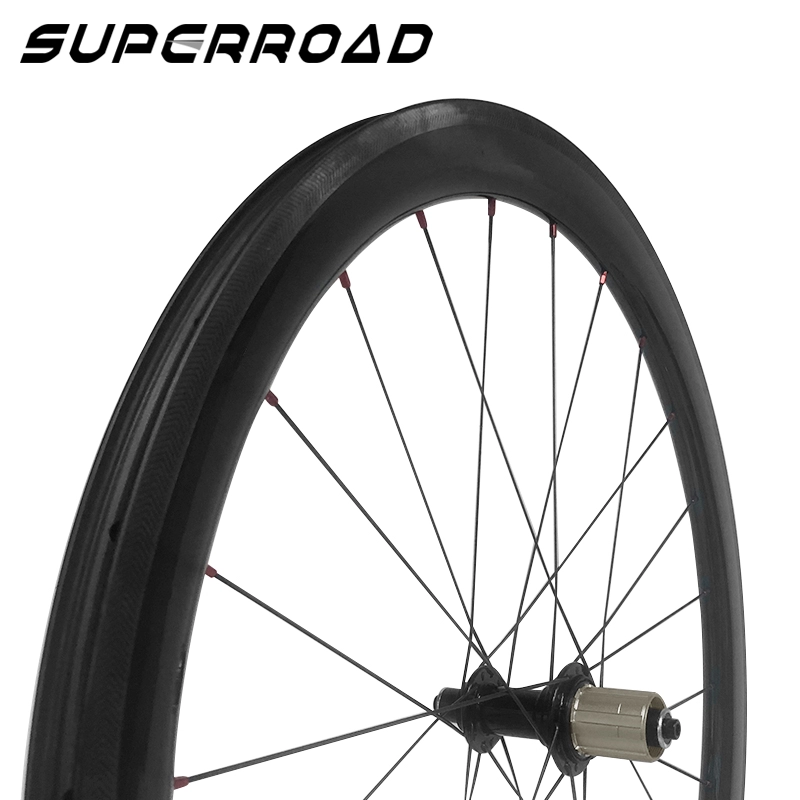 Carbon Đường Bánh Xe 38mm/45mm/50mm Clincher Wheelset Đường Xe Đạp Xe Đạp Không Săm Wheelset