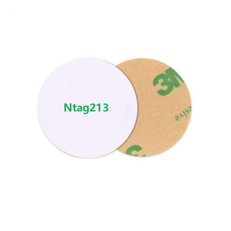 Thẻ đồng xu NFC có thể ghi Ntag213 với nhãn dán 3M