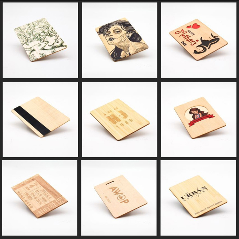 In thẻ Rfid bằng gỗ tùy chỉnh thân thiện với môi trường