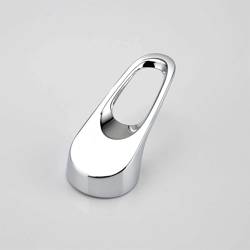 Bộ tay cầm vòi cho vòi một tay cầm với hộp mực 40mm - Tay cầm vòng kim loại thay thế phổ biến có nút và bộ vít Chrome được đánh bóng