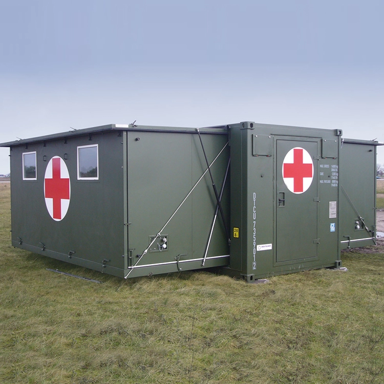 bệnh viện y tế đúc sẵn container có thể mở rộng cho chiến trường