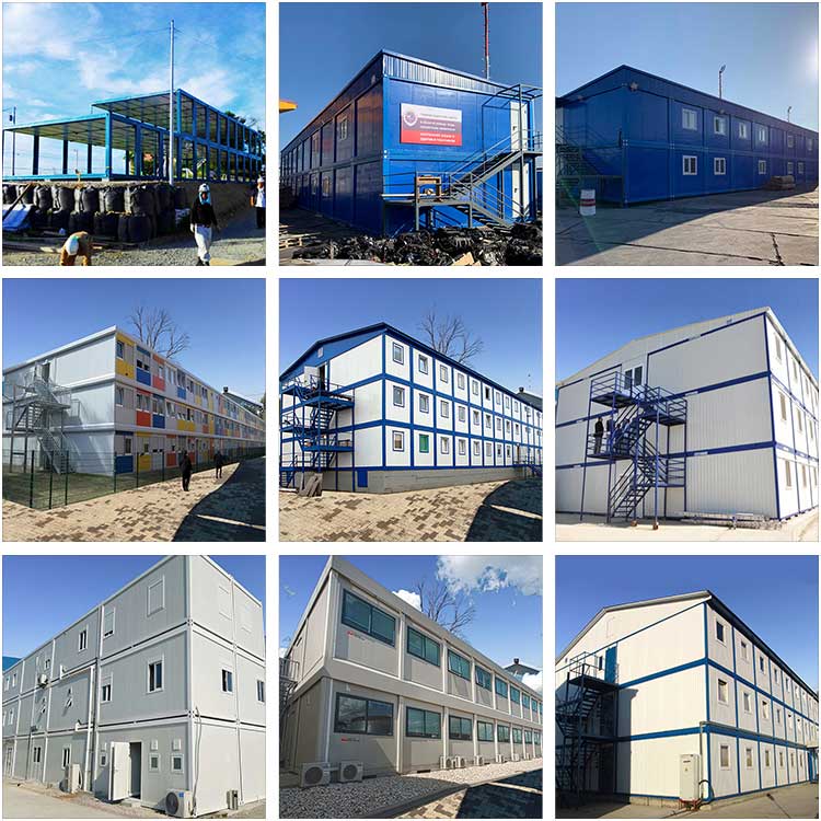 Xây dựng ký túc xá container prefab hiện đại