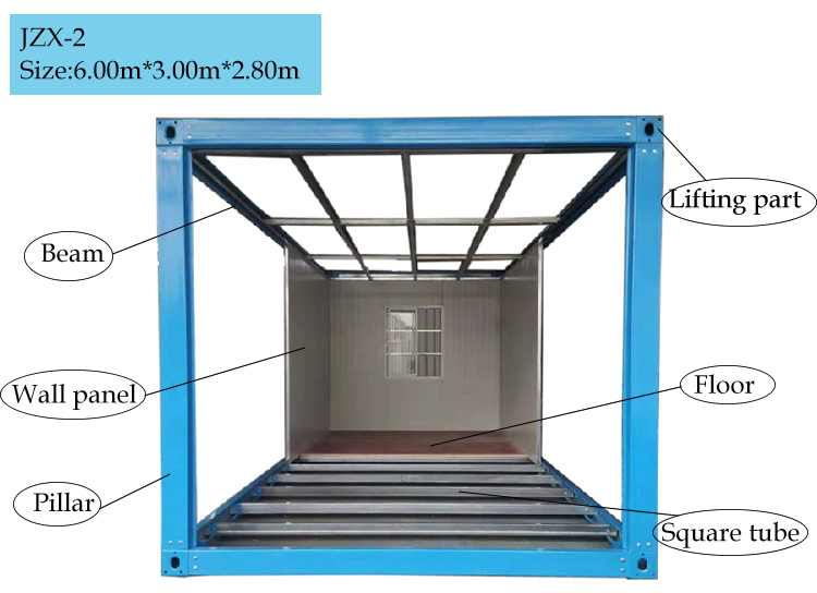 Nhà container nhiều lớp đúc sẵn, văn phòng, phòng cách ly