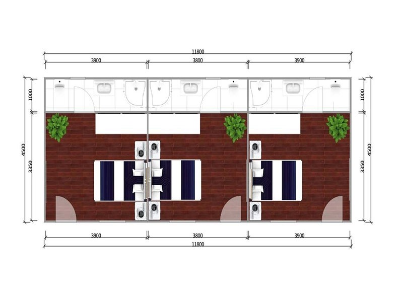 Xây dựng ký túc xá container tiền chế 2 tầng