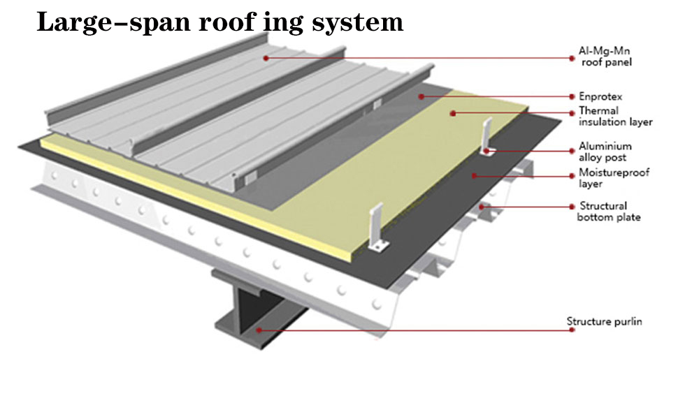 hệ thống tấm lợp nhịp lớn