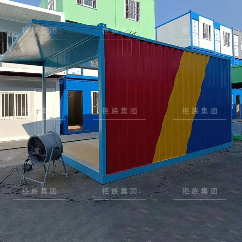 Cải tạo nhà xưởng cửa hàng container sản xuất tại Trung Quốc bằng vật liệu mạ kẽm