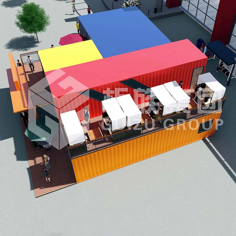 Nhà máy Trung Quốc cung cấp Địa điểm giải trí container vận chuyển lắp ráp mô-đun 40ft