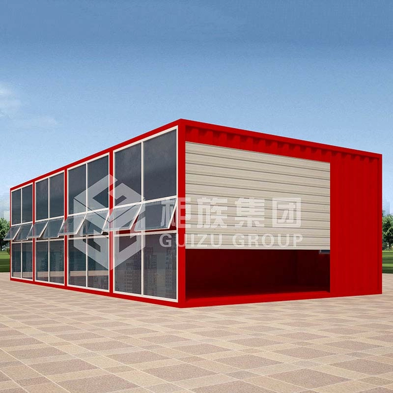 Nhà máy ODM Trung Quốc Nhà container vận chuyển di động đúc sẵn tùy chỉnh cho văn phòng có cửa sổ tiếng Pháp