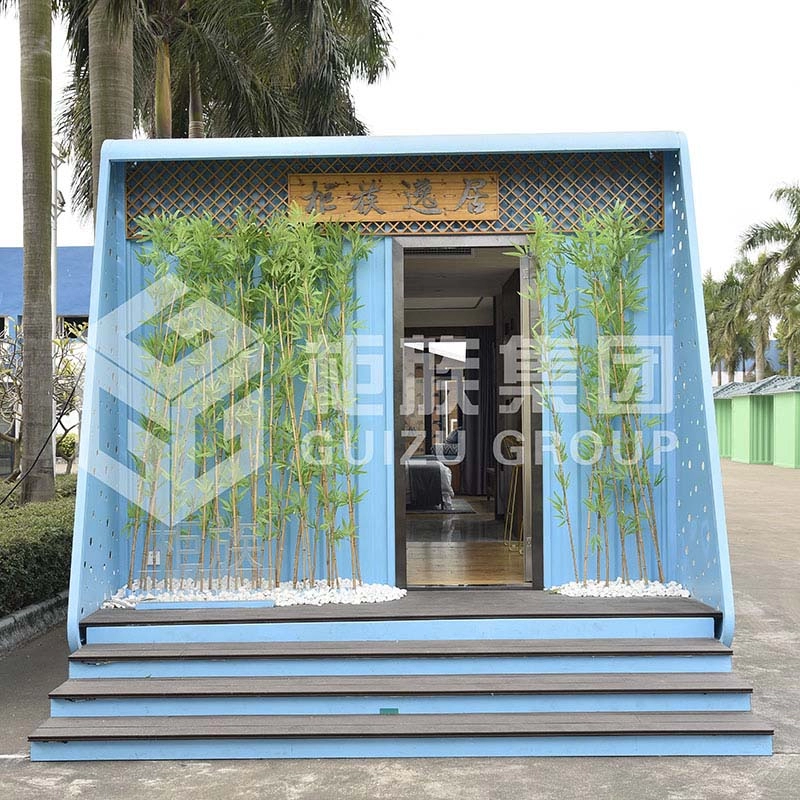 Nhà sản xuất OEM Trung Quốc Prefab Mobile Hotel làm bằng Veneer sóng