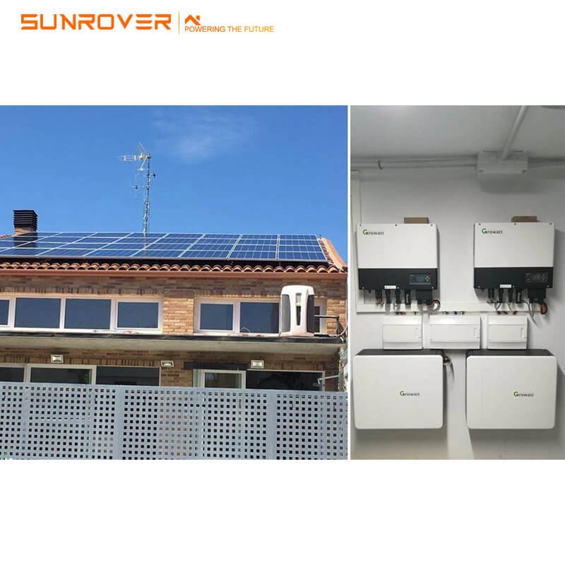 Sunrover Growatt SPF3500ES SPF5000ES 24V 48V Biến tần năng lượng mặt trời nối lưới với chức năng song song