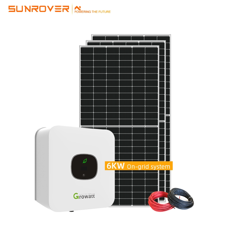 Giá xuất xưởng Hệ thống bảng điều khiển năng lượng mặt trời 6KW cho gia đình