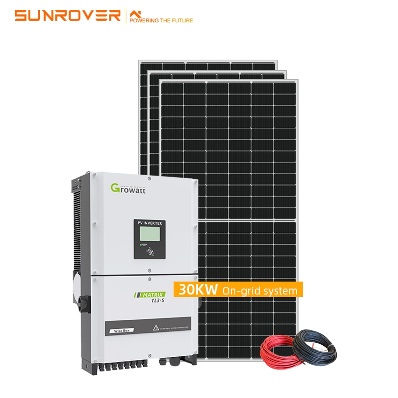 Hoàn thiện đầy đủ trên hệ thống năng lượng mặt trời hòa lưới 30KW