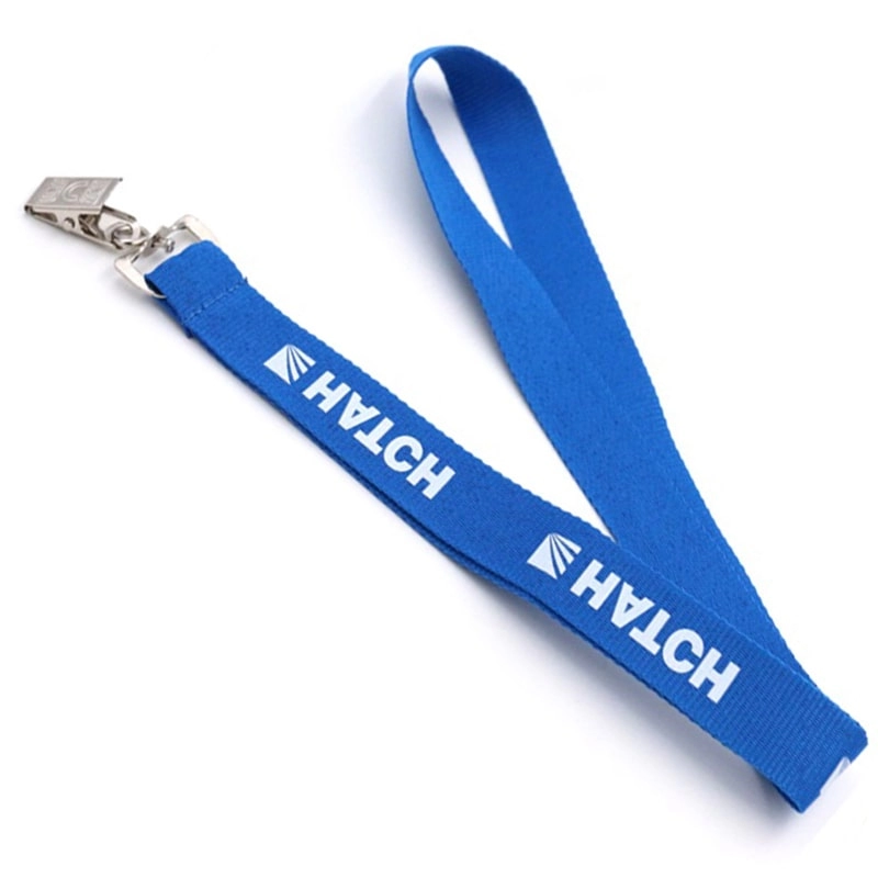 Nhà sản xuất dây buộc nylon logo tùy chỉnh màu xanh