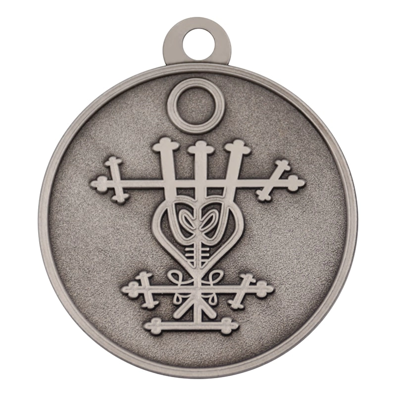 Nhà cung cấp tùy chỉnh huy chương tôn giáo bạc cổ phun cát